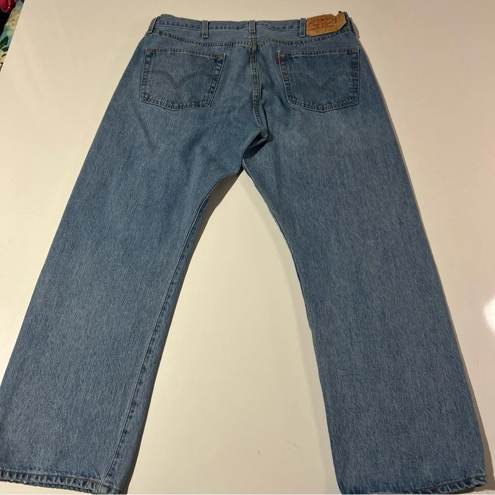 Levi’s 501 Blue Jeans Men’s 40 Cotton Outdoors Button Fly Y2K Retro Tear Off Tag